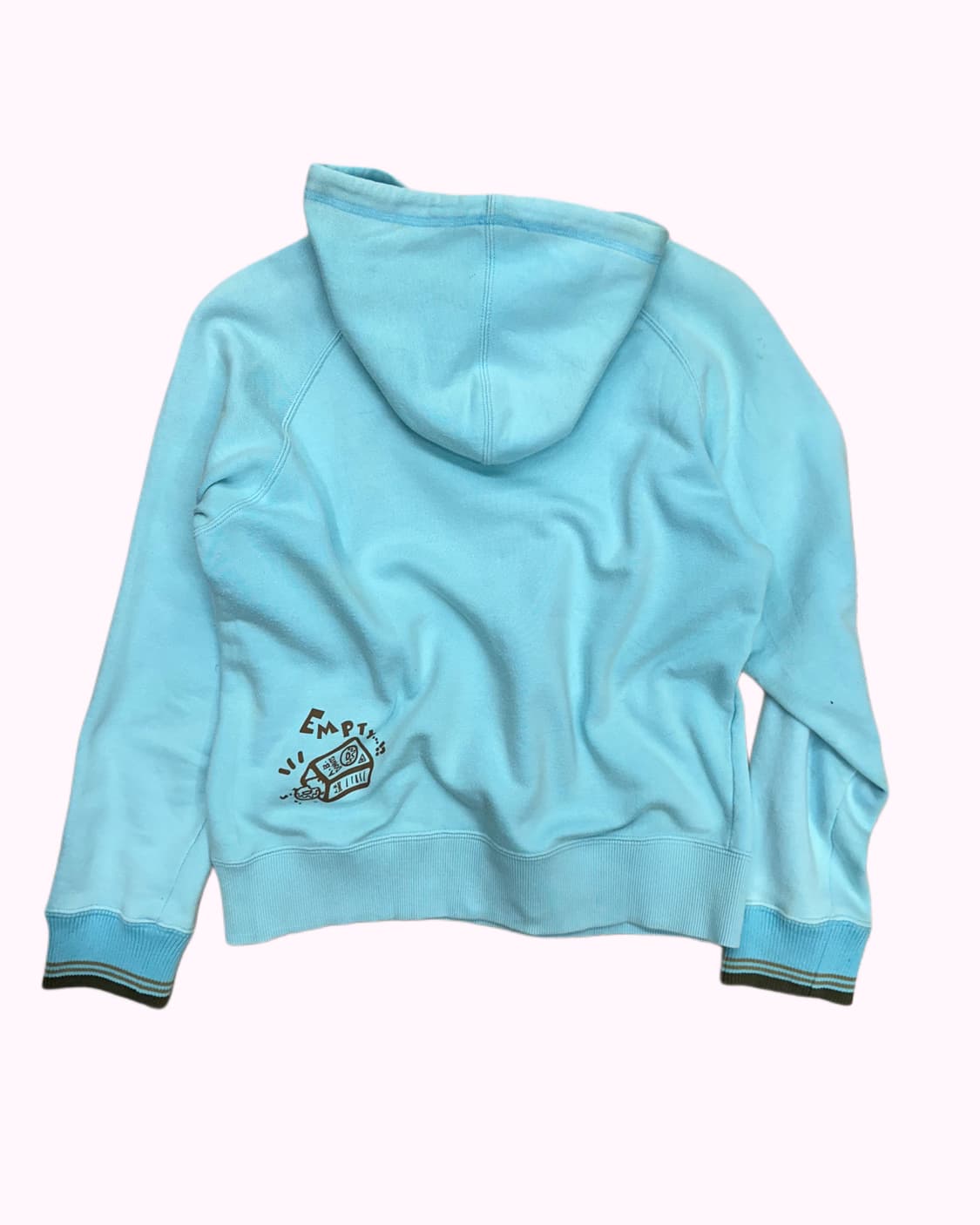 kitsch blue crop hood t-shirt 상품이미지4