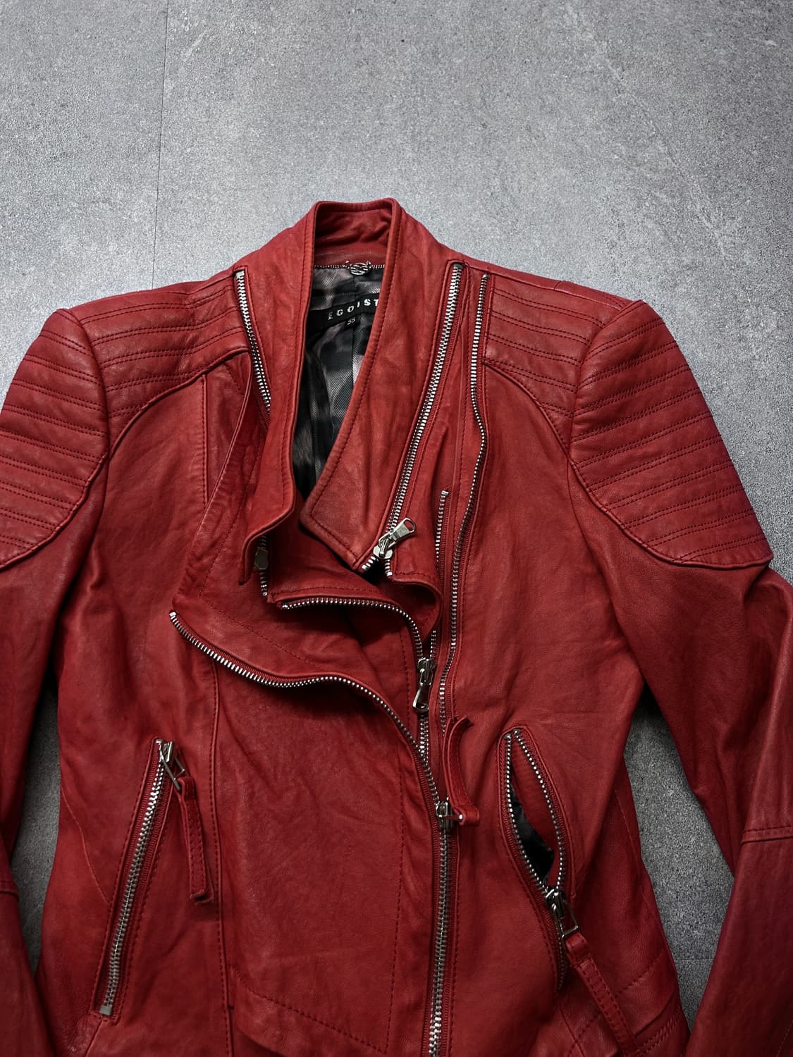 에고이스트 멀티 지퍼 램스킨 자켓 상품이미지5