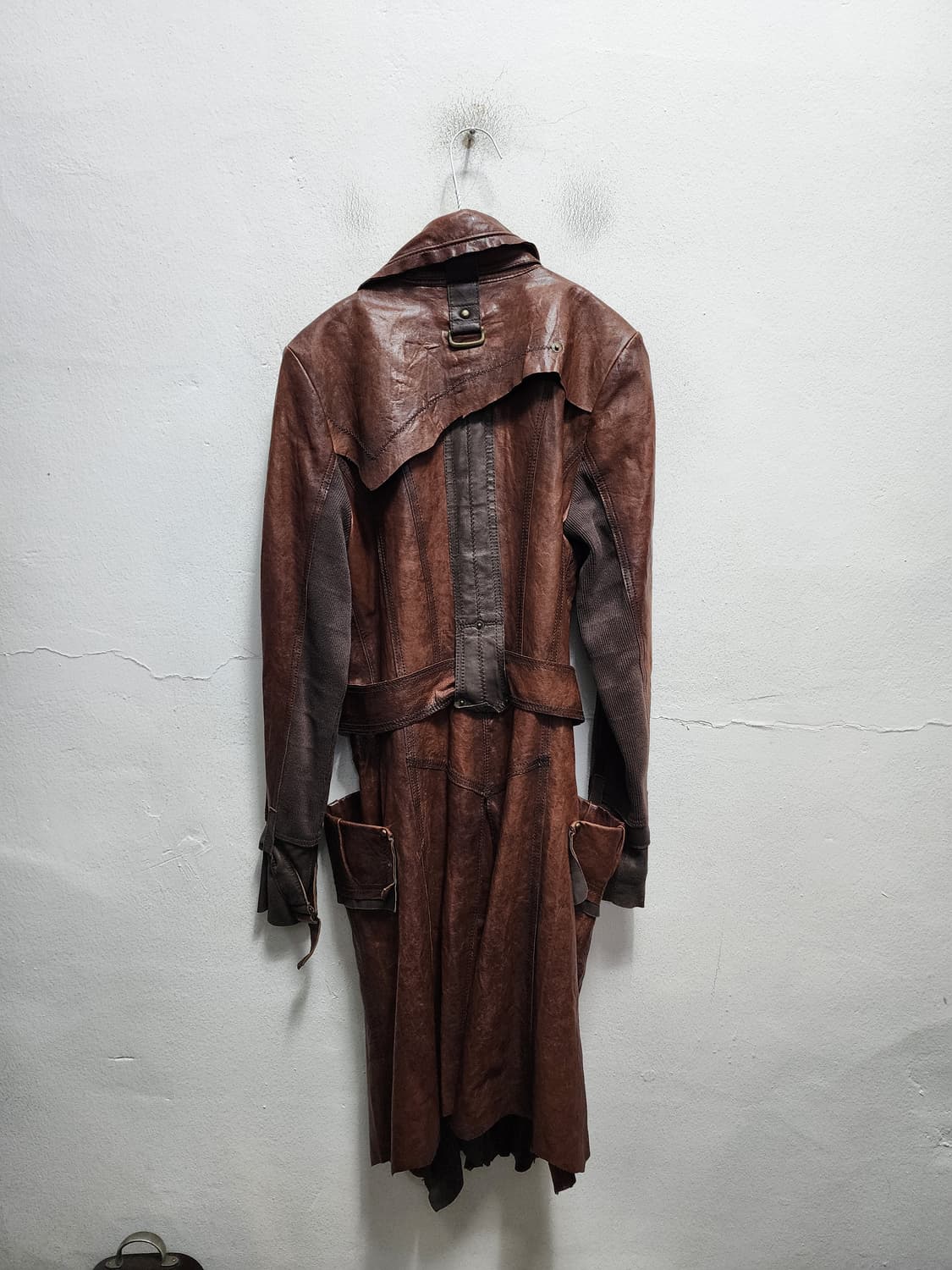 탱커스 산양가죽 보헤미안 히피st 빈티지 레더 코트 상품이미지2