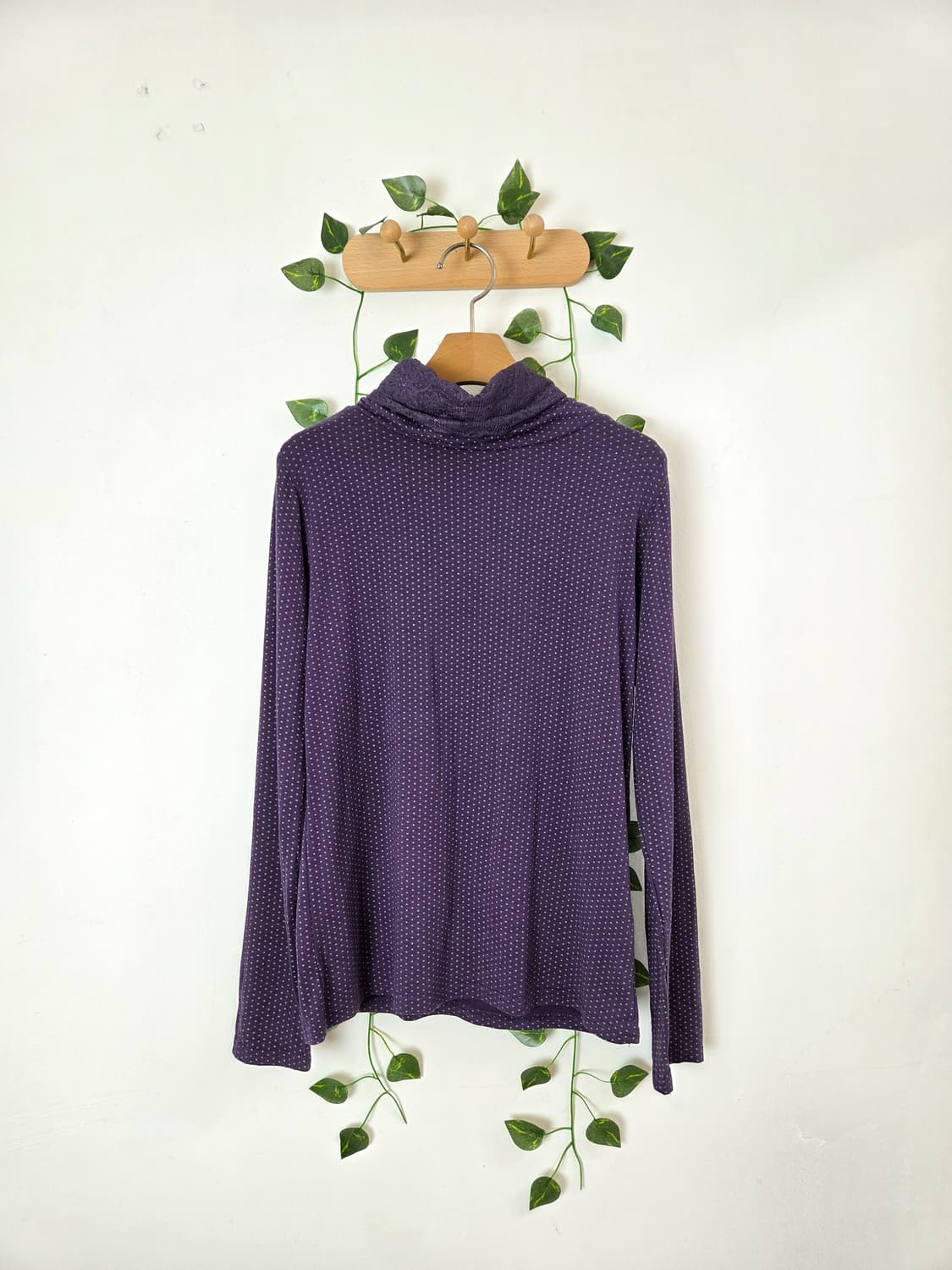 보라 도트 목폴라 슬리브 상품이미지1