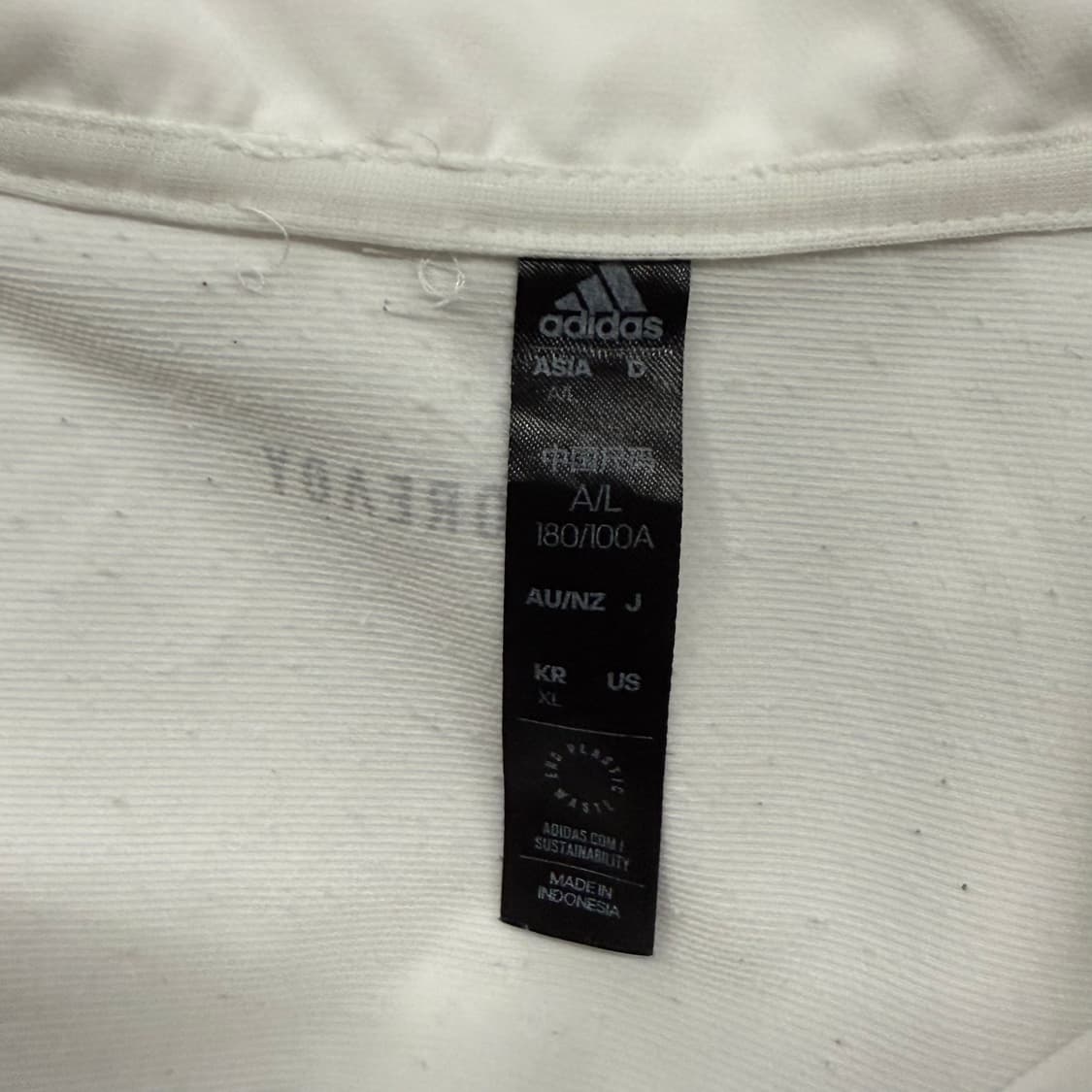 [정품/XL] 아디다스 화이트 삼선 트랙탑 져지 자켓 b15 상품이미지7
