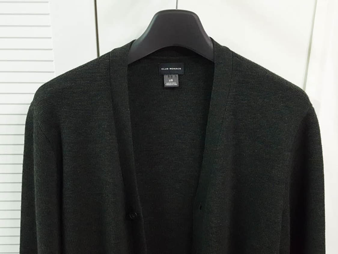 클럽모나코 남성 모100 가디건 그린카키 100-105 상품이미지2