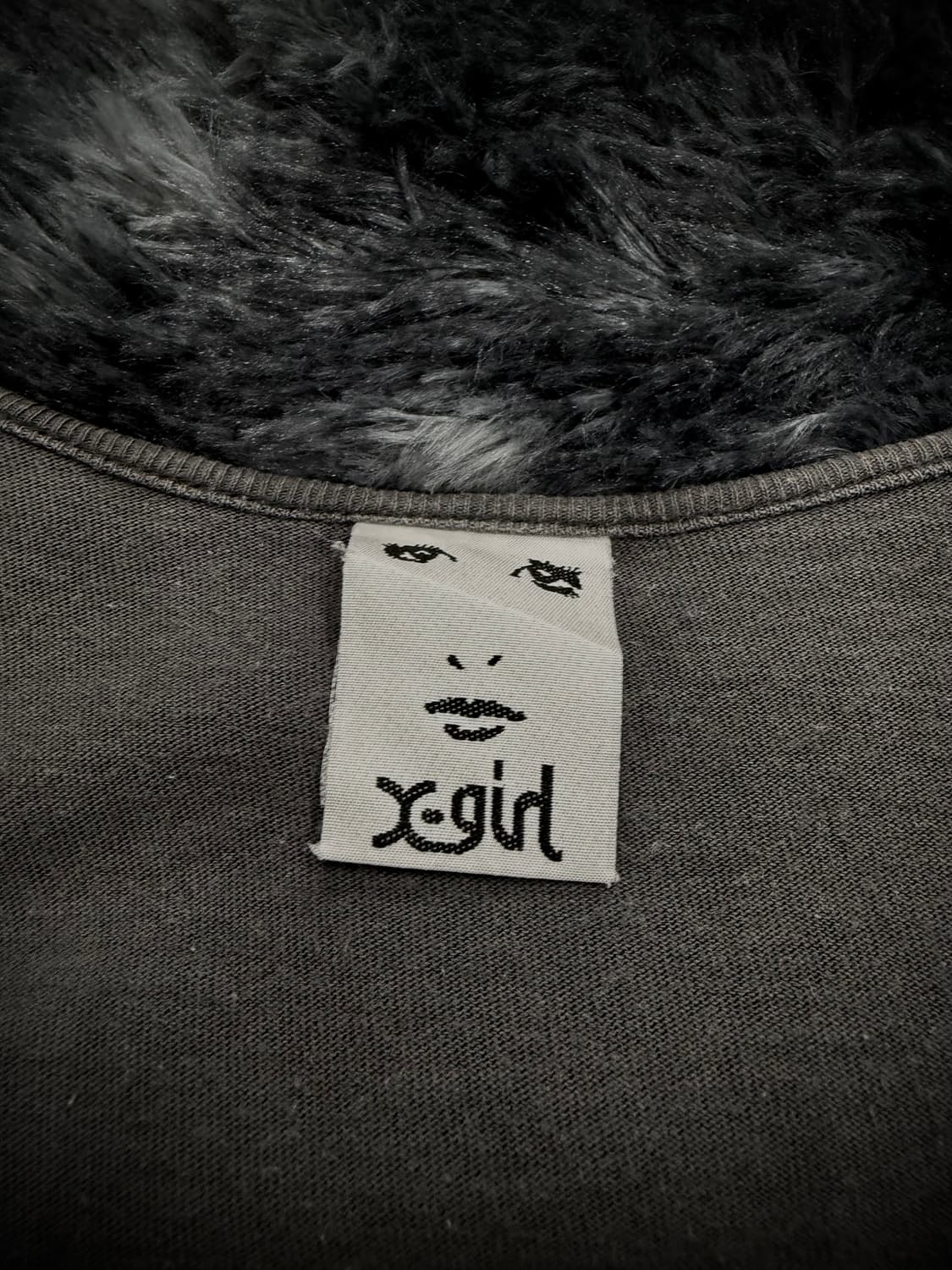 X-girl 핑크 로고 그레이 반팔 티셔츠 상품이미지9