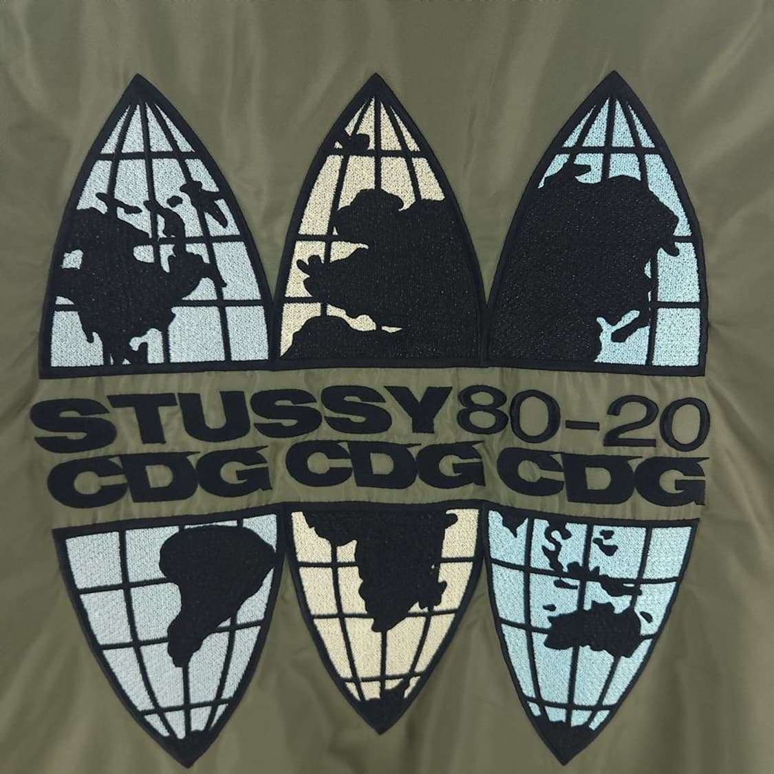 [남XL]스투시x꼼데가르송 MA-1 봄버 자켓[Y61-310] 상품이미지6