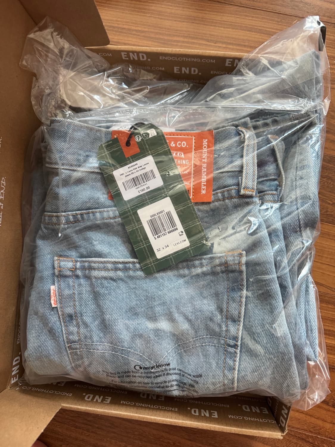 [새제품] 리바이스 x END 568 stay loose 32x34 상품이미지6