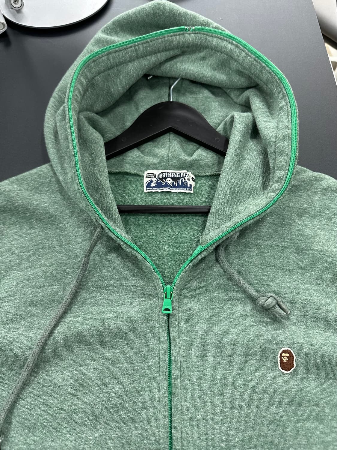 베이프 자수 사루 풀 후드집업 상품이미지8