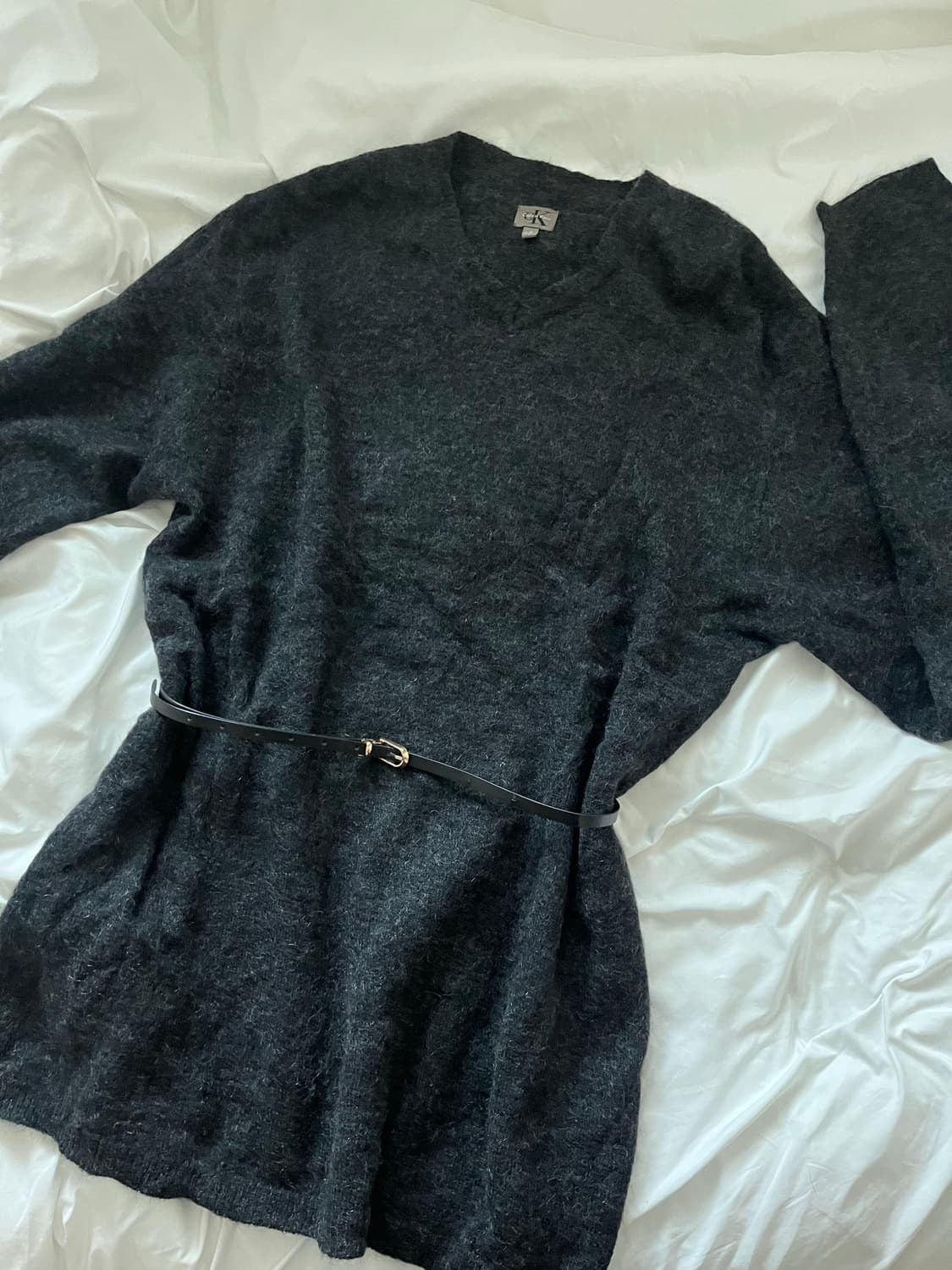 CK 캘빈클라인 정품 브이넥 니트 원피스 상품이미지1