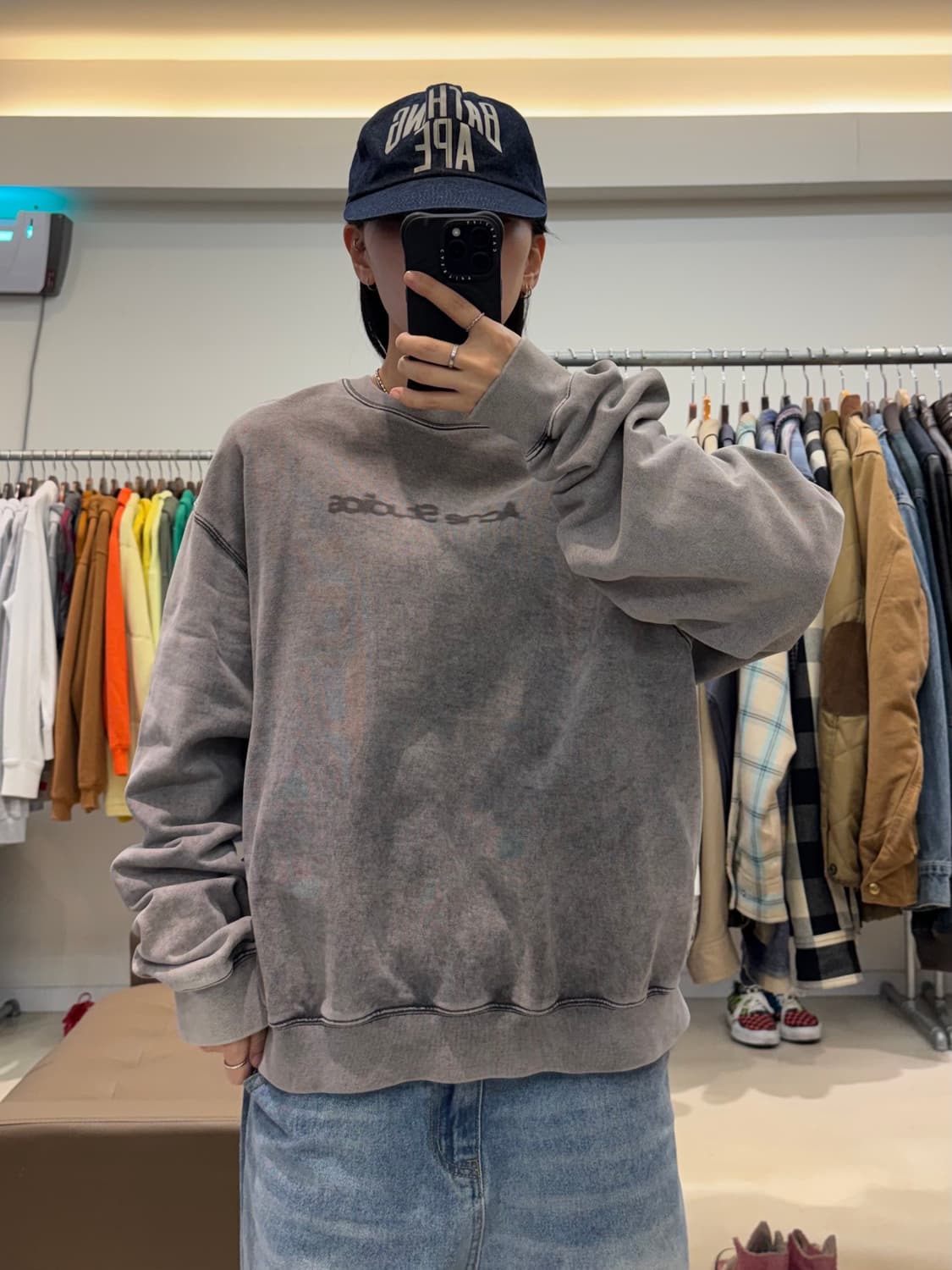 아크네 스튜디오 블러드 로고 스웻셔츠 상품이미지7