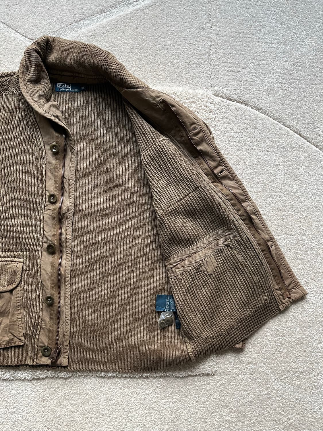 폴로 랄프로렌 밀리터리 숄카라 니트 가디건 (105) 상품이미지7