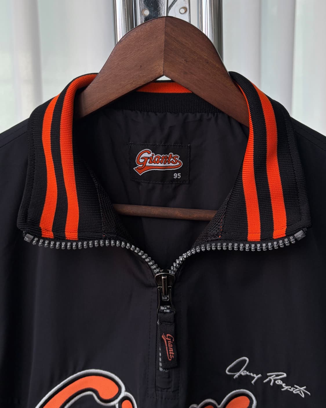 [M]롯데 자이언츠 춘추용 베이스볼 하프집업 바람막이 자켓 상품이미지8