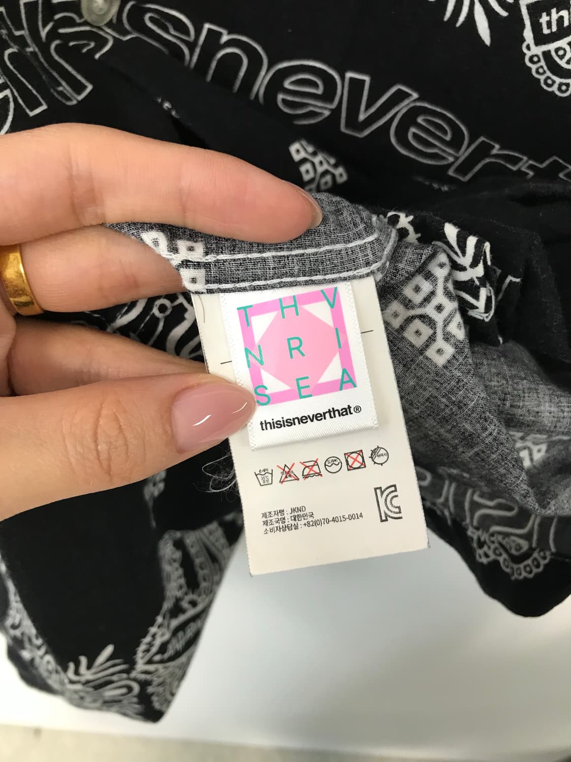 디스이즈네버댓 반다나 반팔 셔츠  상품이미지5