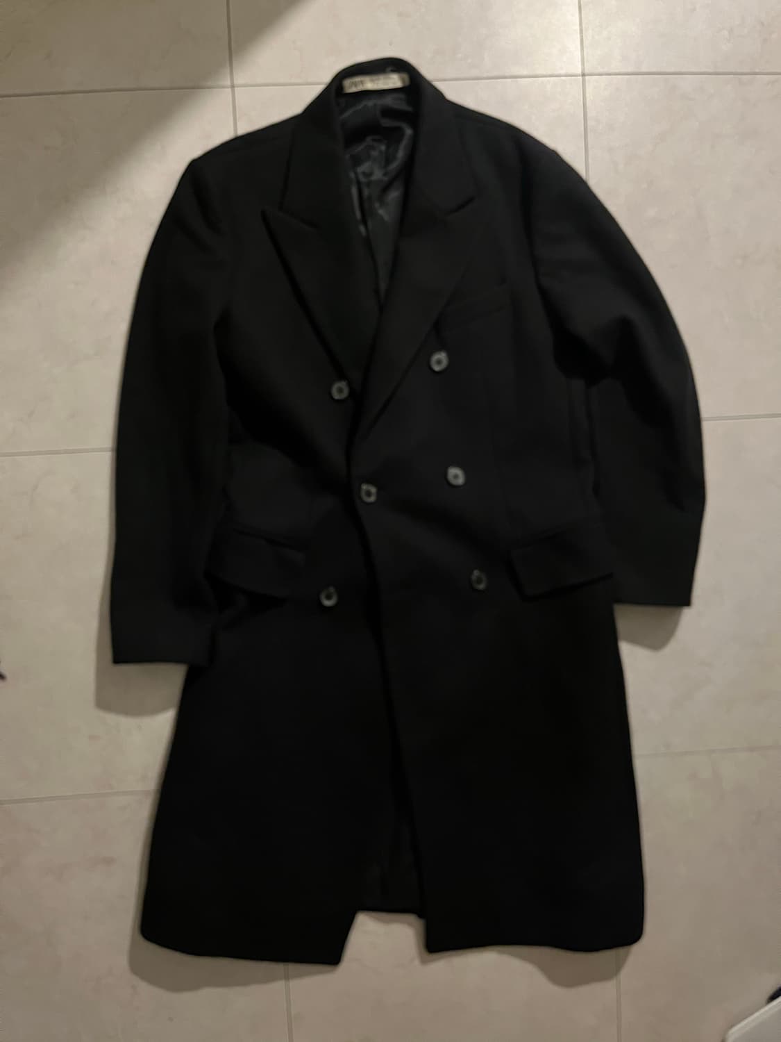 Zara collection 18 F/W 피크드 라벨 울 코트 상품이미지8