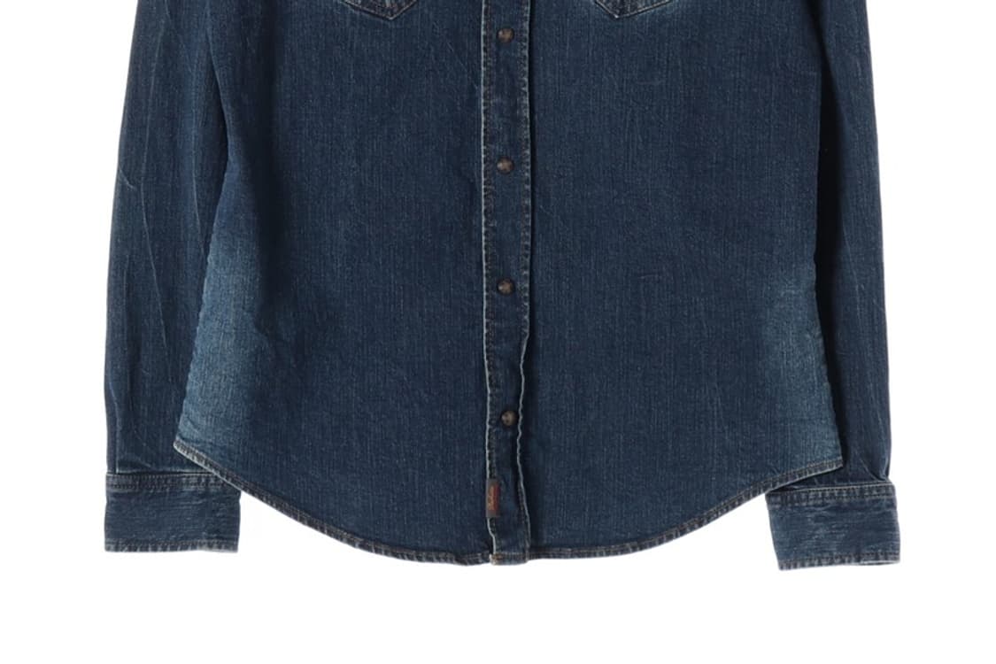 버커루 빈티지 워싱 웨스턴 데님 셔츠 L 상품이미지4