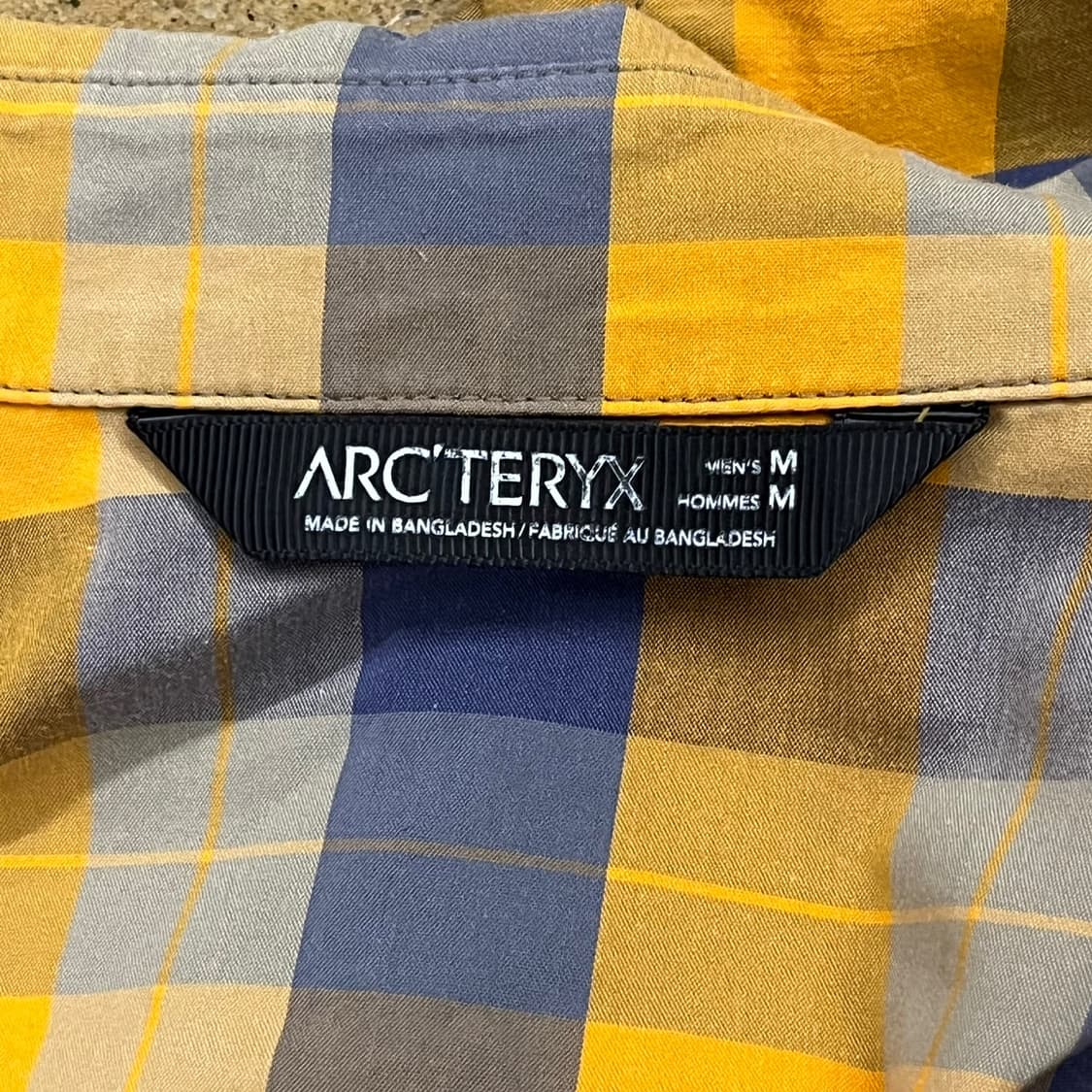 [정품/M] 아크테릭스 반팔 체크 셔츠 남방 b10 상품이미지4