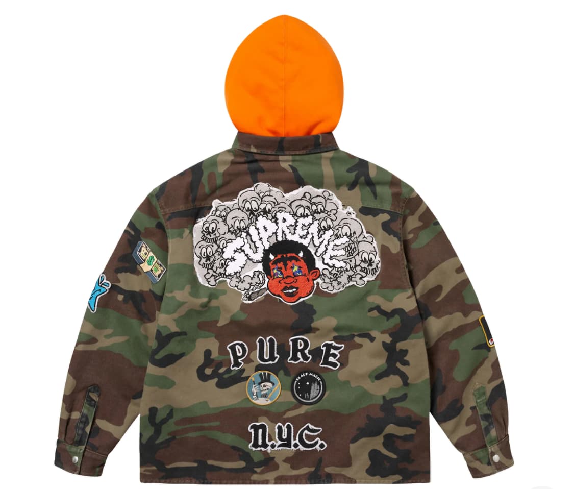 슈프림 패치스 후드집업 카모 새상품 상품이미지2
