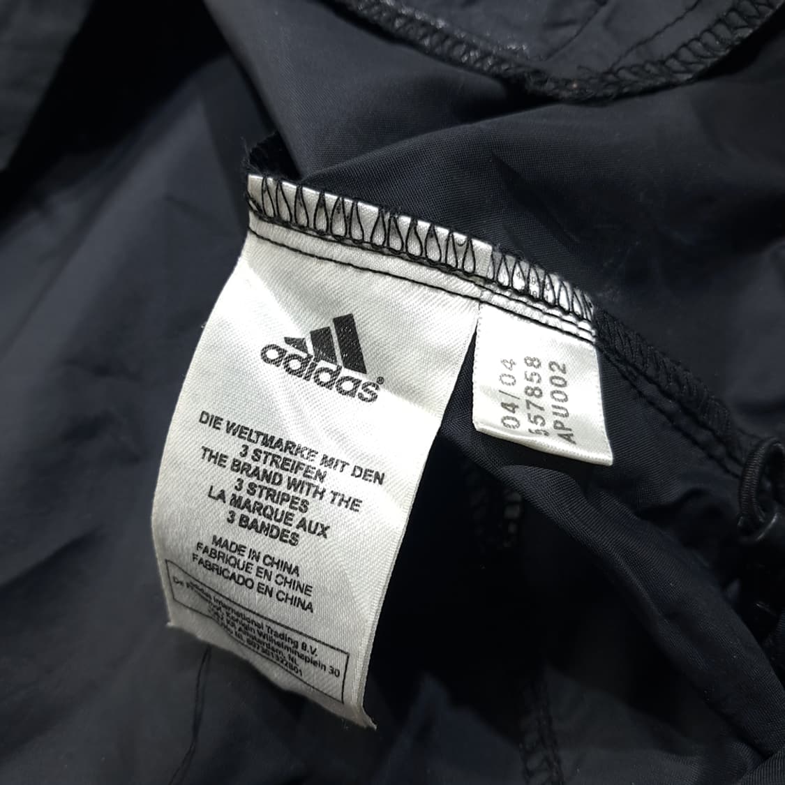 CL843 L 아디다스 삼선 블랙 바람막이 자켓 상품이미지6