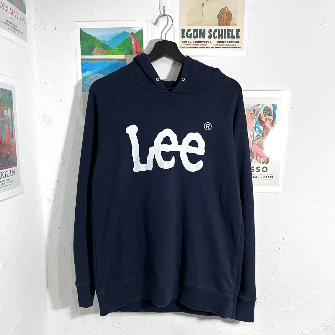 Lee 빅로고 후드티 상품이미지1