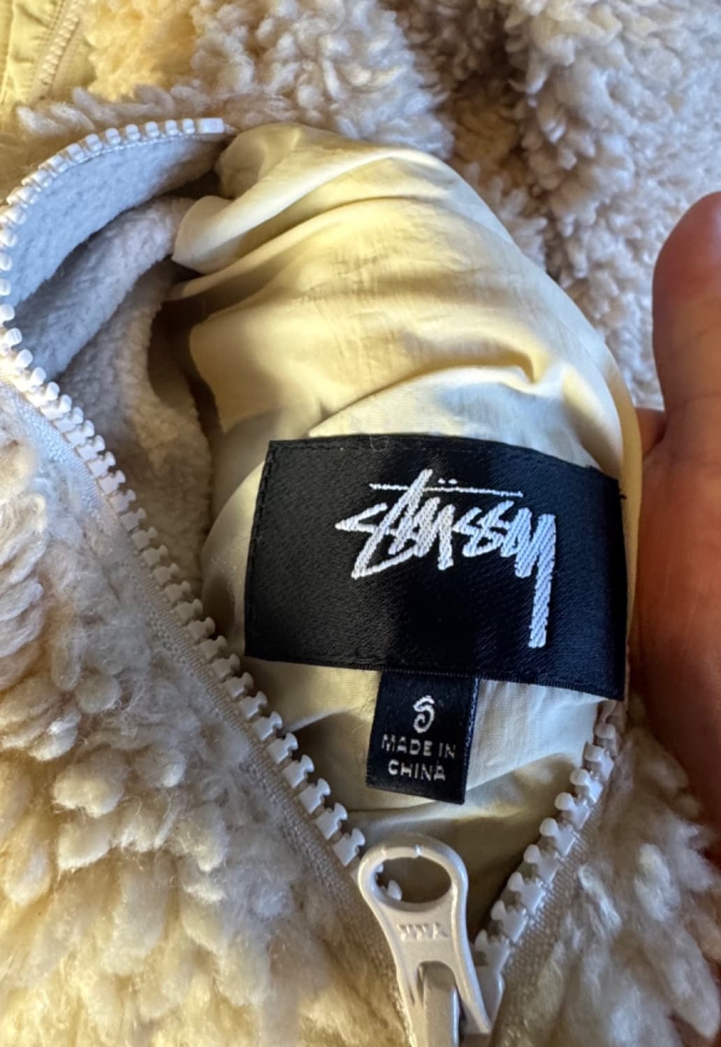 스투시의 쉐르파 리버서블 자켓 내추럴 상품이미지4