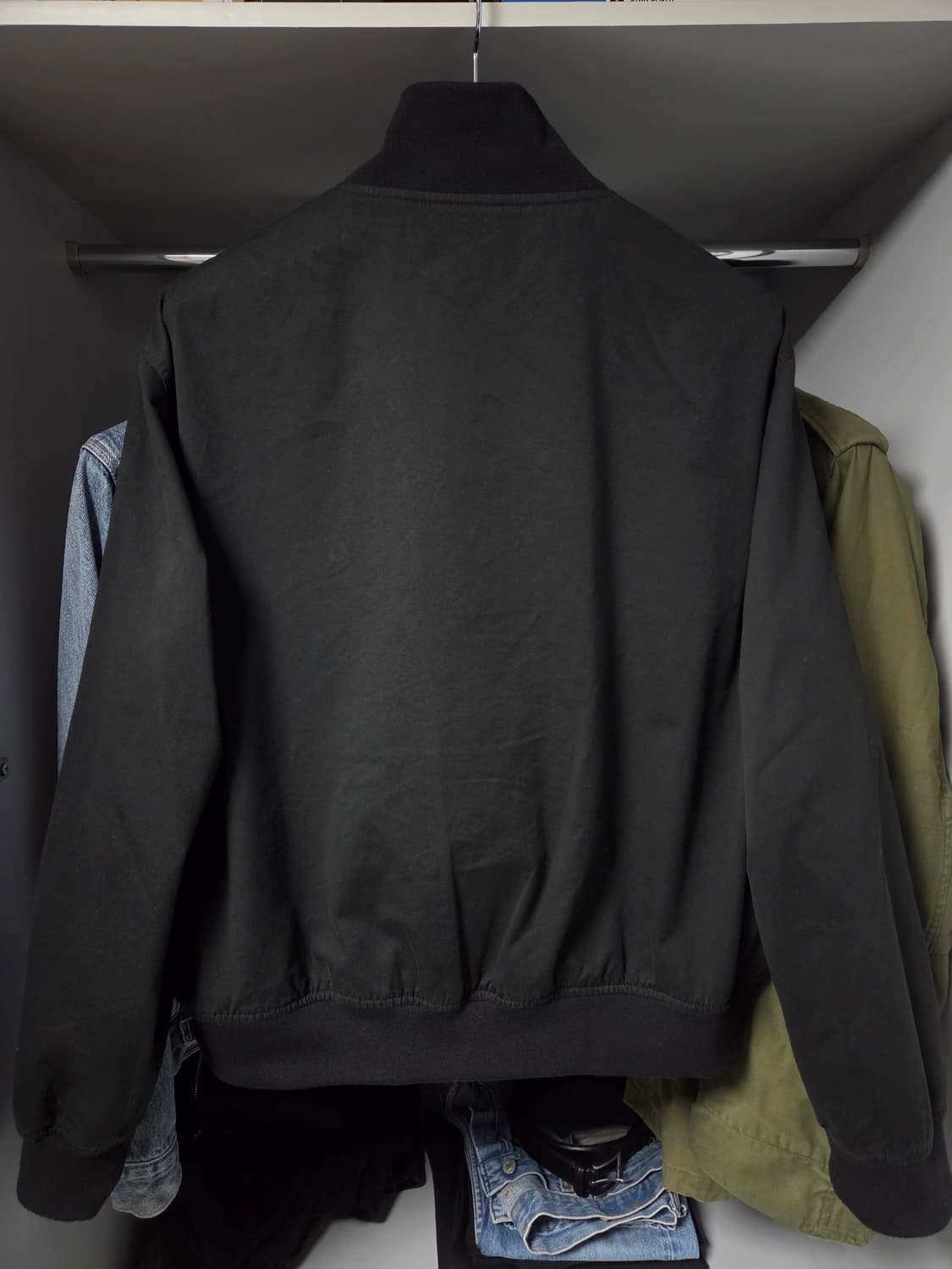 (S) 유스 워시드 코튼 트랫 자켓 블랙 상품이미지2