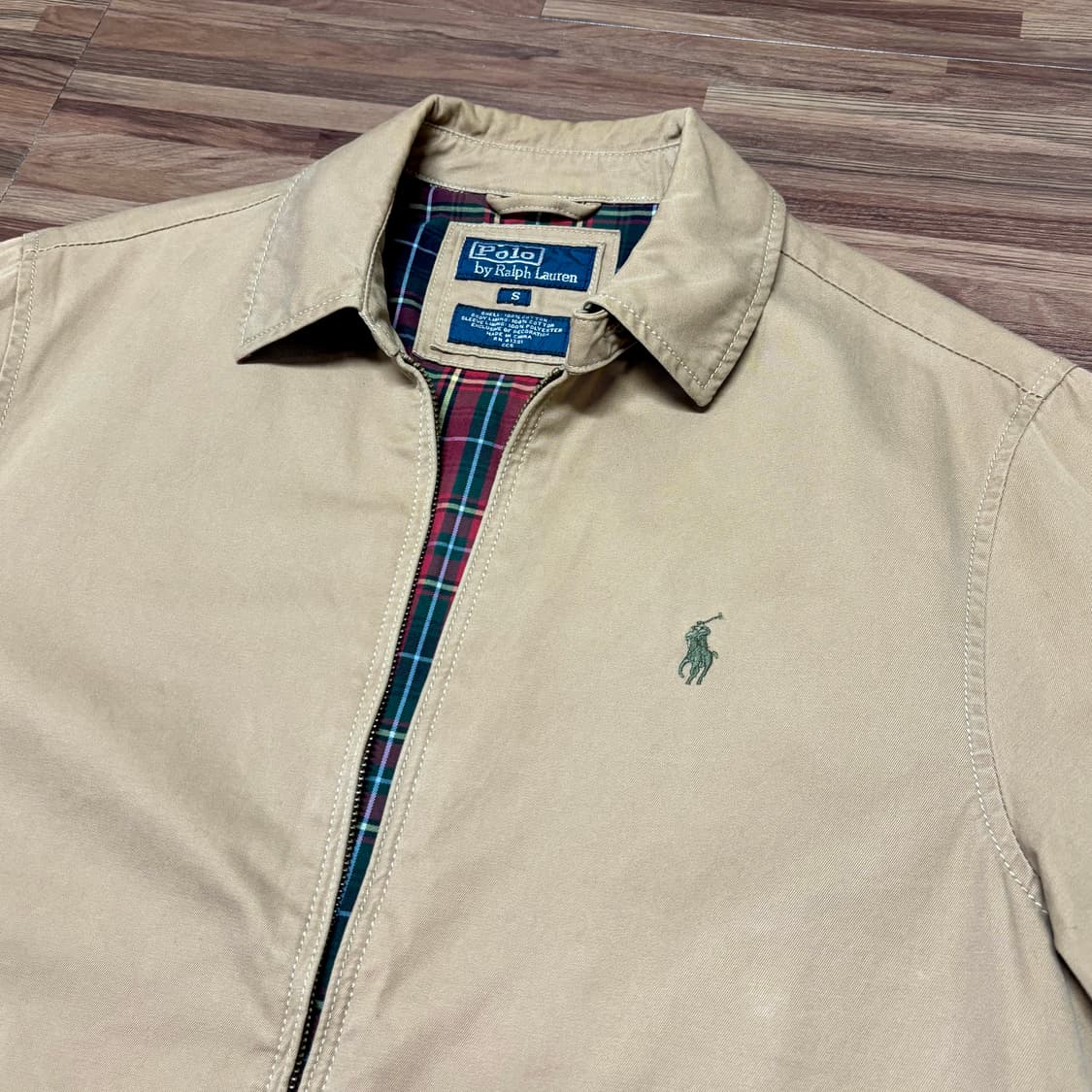 폴로 베이지 베이포트 스윙탑 해링턴 헤링턴 드리즐러 봄버 블루종 자켓 s 상품이미지2