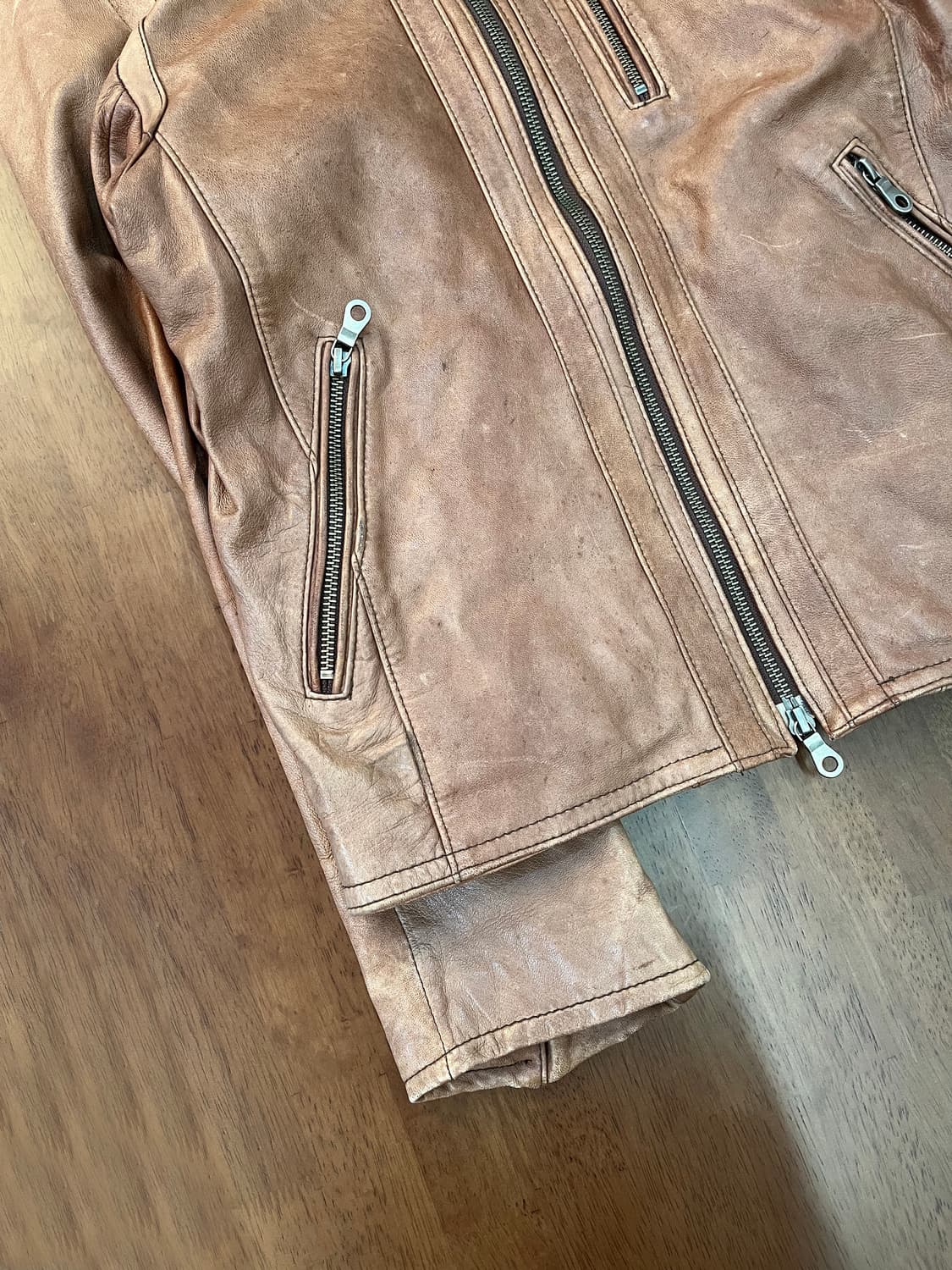 빔즈 램스킨 싱글 라이더 자켓 상품이미지4