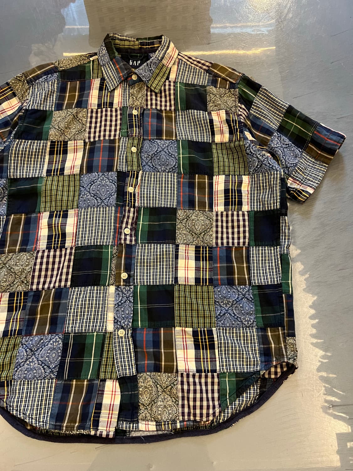 OLD GAP PATCHWORK 올드갭패치워크반팔셔츠 상품이미지6