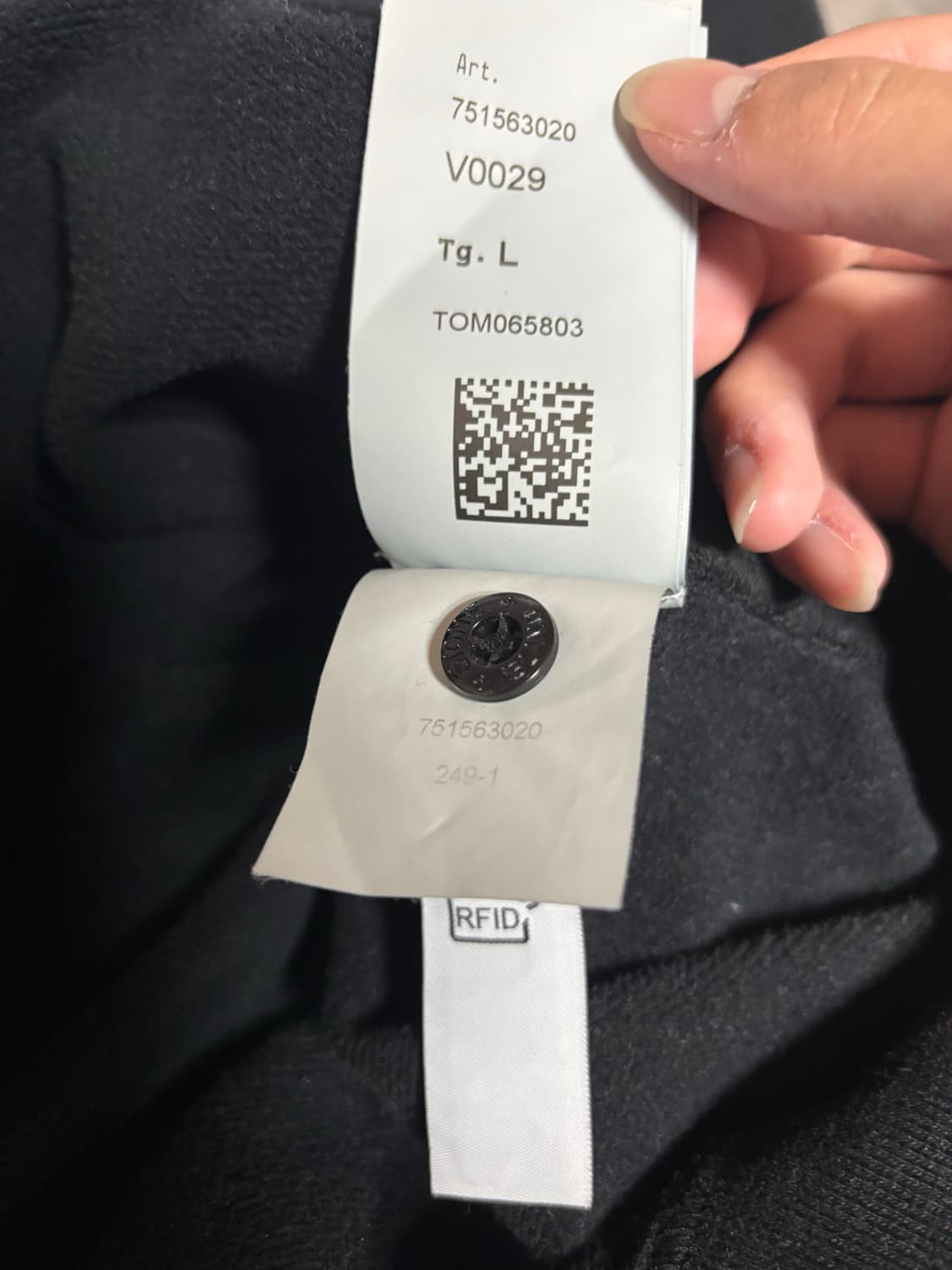 스톤아일랜드 로고와펜 맨투맨 L 상품이미지3