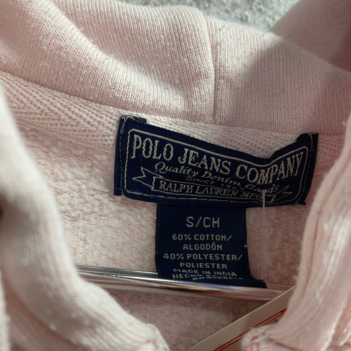 폴로진스 아치로고 딸기우유 후드집업 B4295 상품이미지5