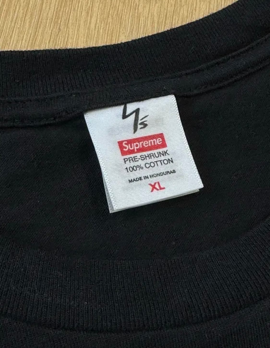 [XL] 슈프림 x 요지 야마모토 25fw 씽커 티셔츠 블랙 상품이미지4