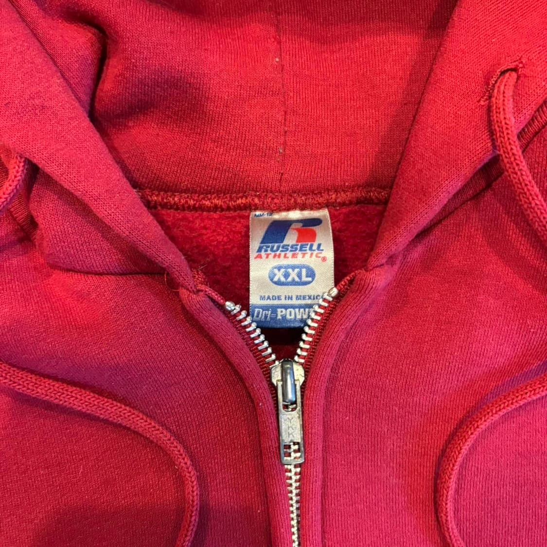 00s 러셀 애슬레틱 후드집업 레드 상품이미지3