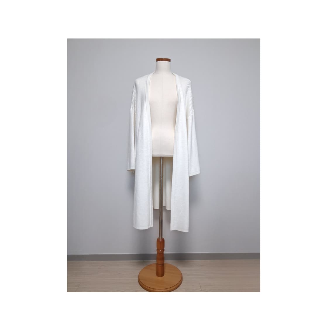 화이트 롱 가디건 상품이미지1