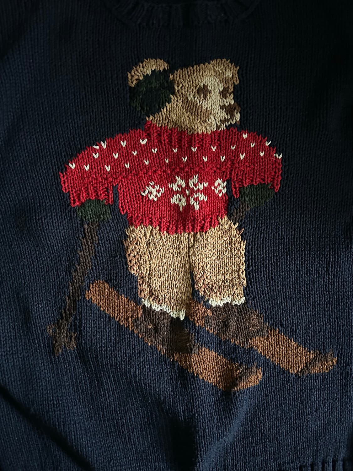 빈티지 폴로 베어 핸드니트 스웨터 상품이미지3