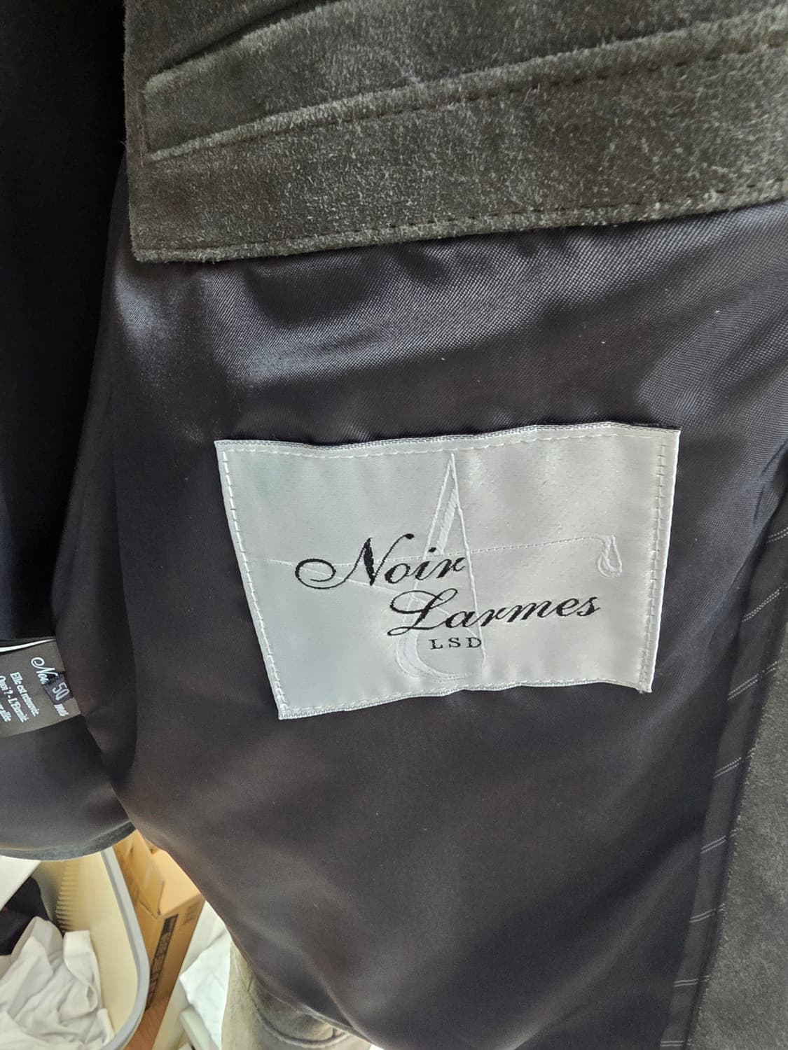 느와르 라르메스 스웨이드 자켓 그레이 50 상품이미지3