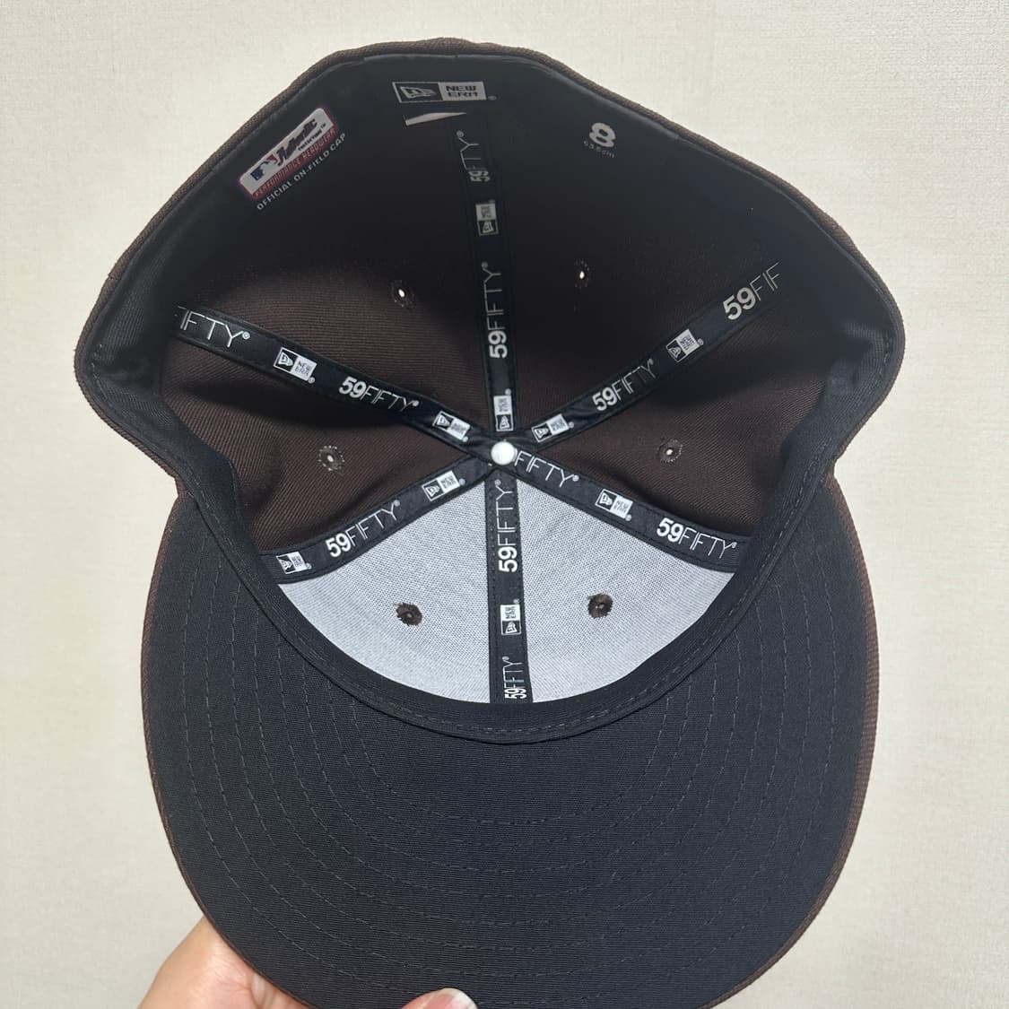 뉴에라 샌디에이고 59FIFTY 브라운 8사이즈 상품이미지3