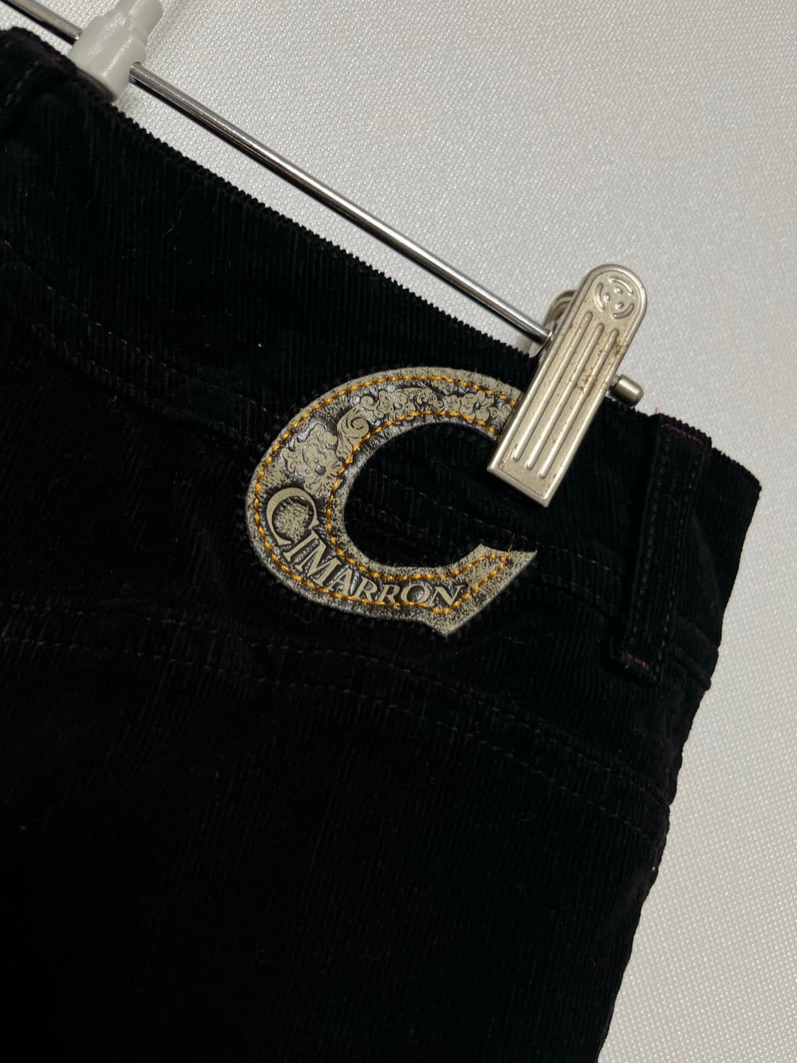 시마론 검정 코듀로이 미니스커트 새상품 27 상품이미지6