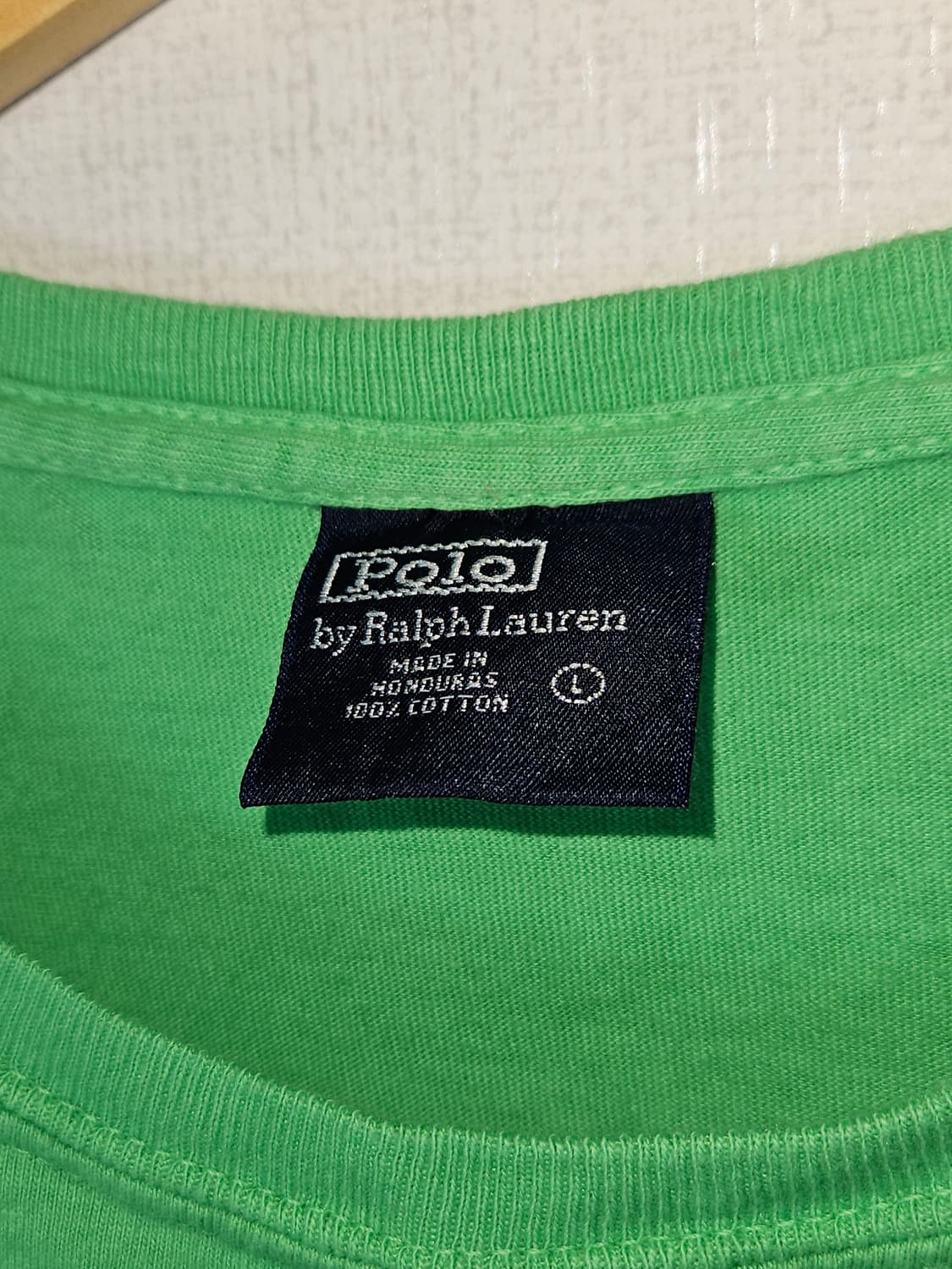 90s 폴로 랄프로렌 롱슬리브 긴팔티셔츠 오렌지 포니 빈티지 L 상품이미지4