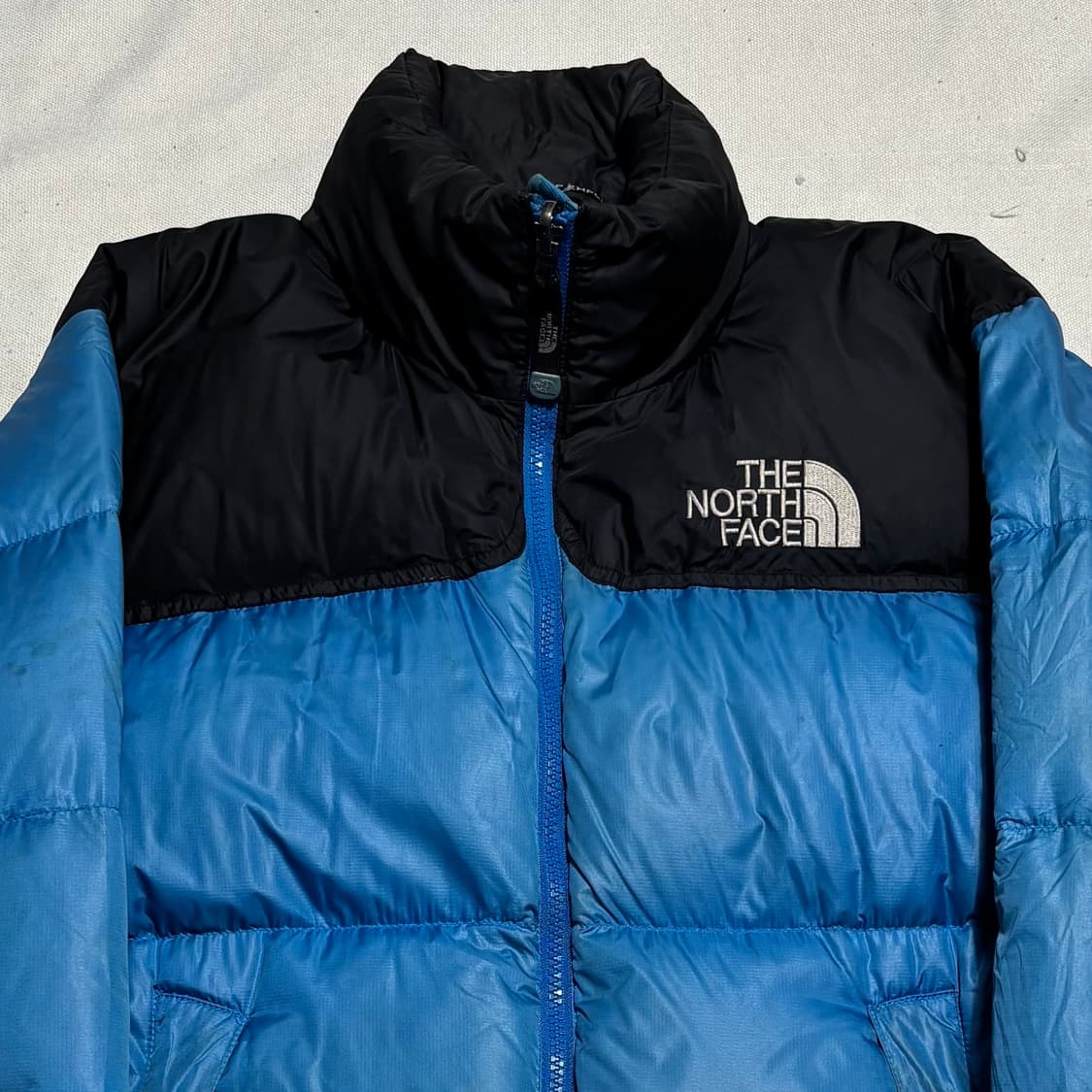 90 노스페이스 700 블랙 블루 눕시 패딩 상품이미지1