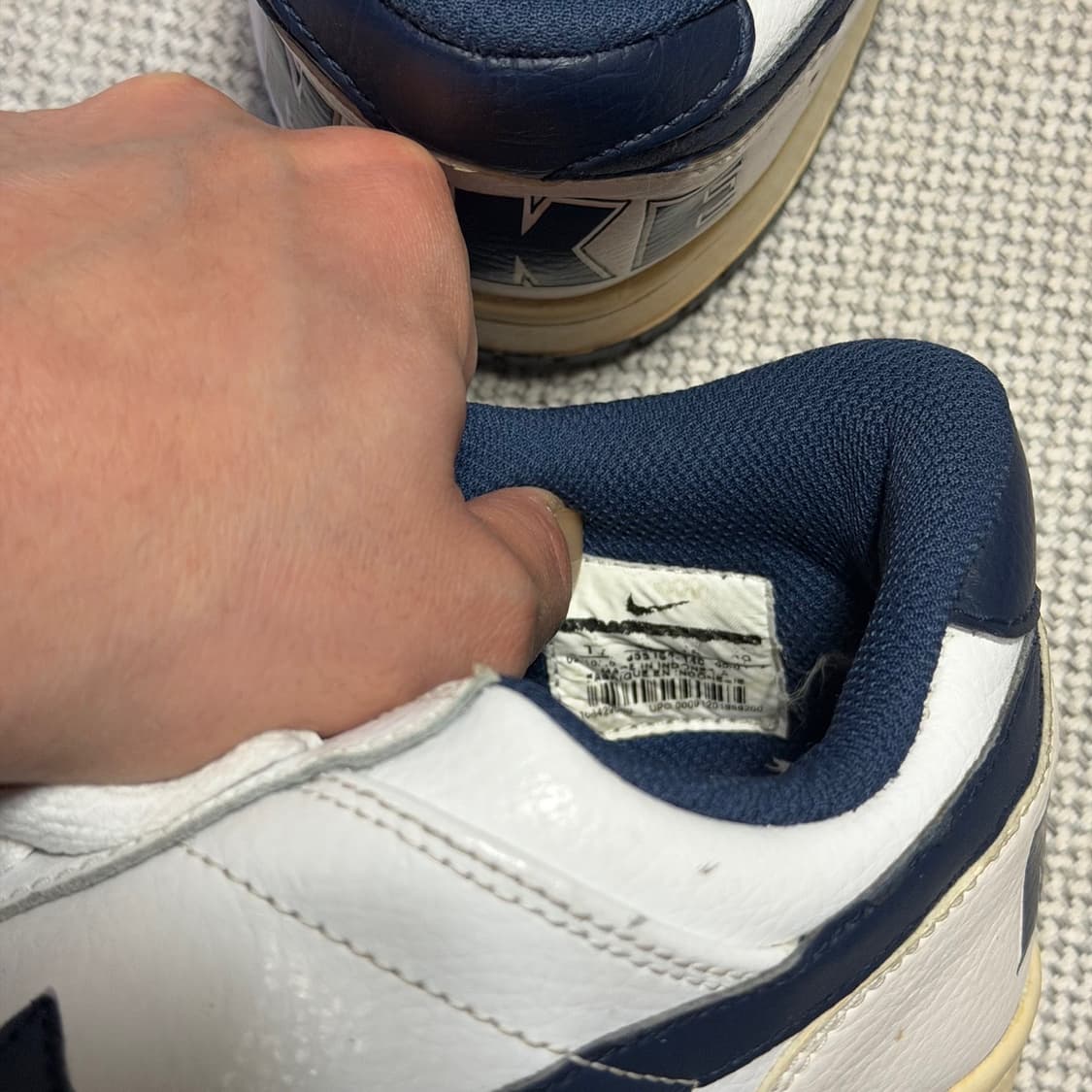 나이키 올드스쿨 덩크 흰/남 스니커즈 상품이미지5