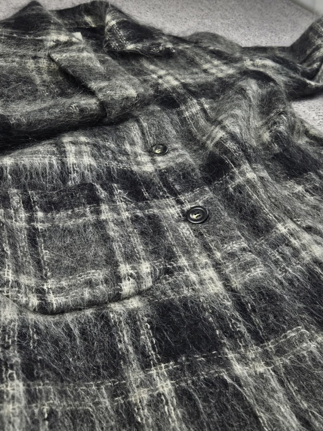 사무엘 트위드 패브릭스 모헤어 플래드 코트 (상세설명참조) / 10342 상품이미지7