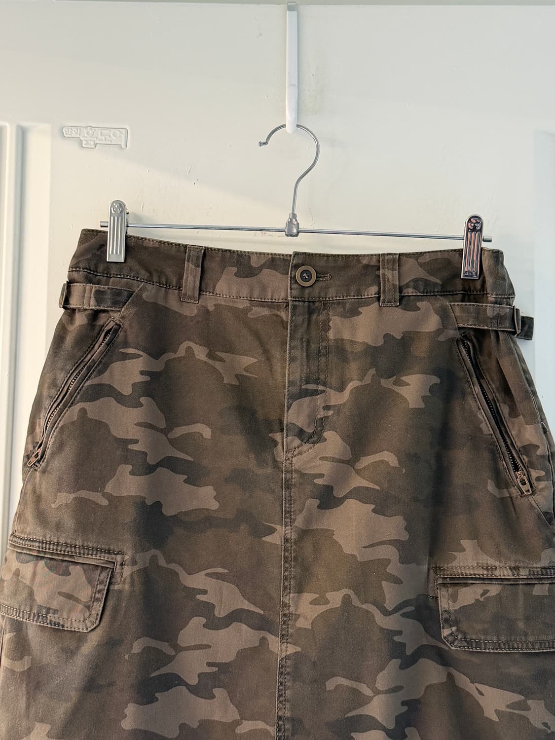 일본빈티지 카모 카고 미디스커트 상품이미지6
