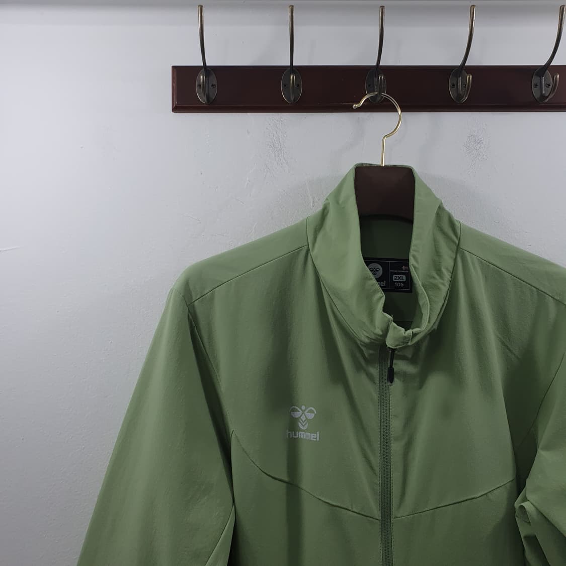 2XL 험멜 남성 그린 오버핏 스포츠 바람막이 자켓 상품이미지2