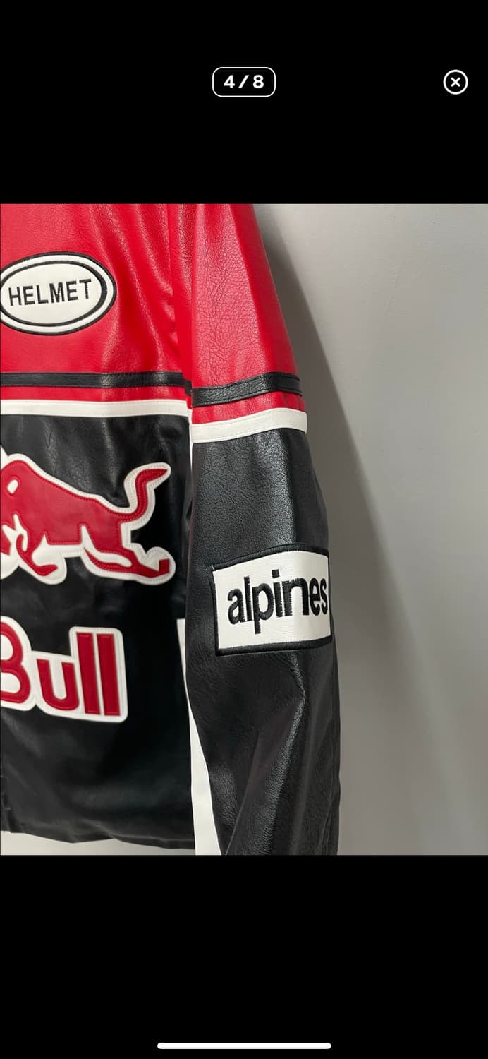 레드불 레이싱 가죽 자켓 A3112 상품이미지4