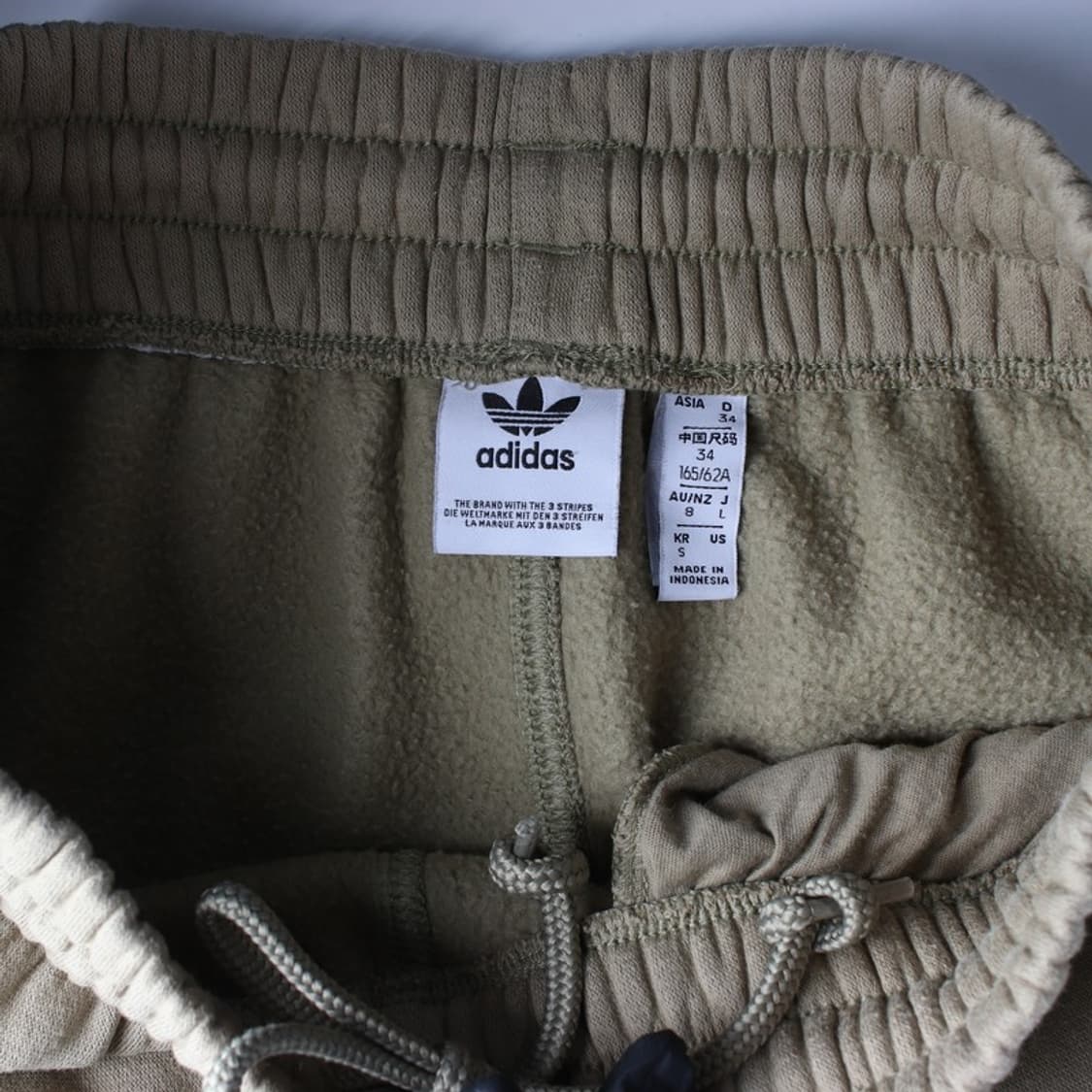 아디다스 베이지 미니 로고 스웻 조거팬츠 S 상품이미지6