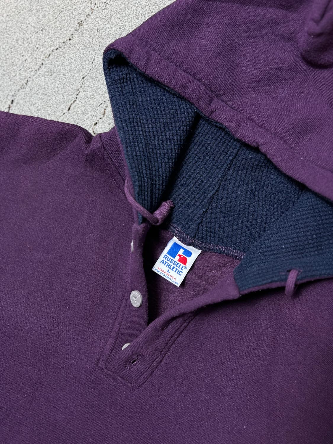 USA 90년대 추정 러셀 애슬레틱 버튼 후드 판매 상품이미지3