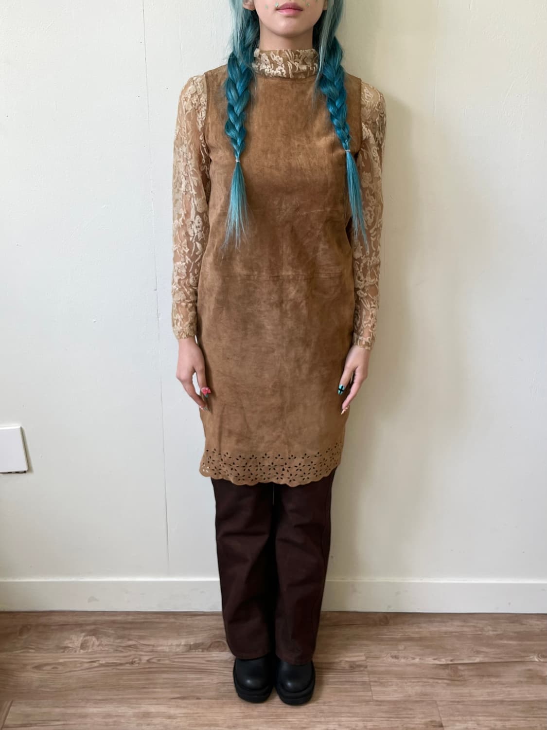 DEACH SIONE 스웨이드 원피스 상품이미지6