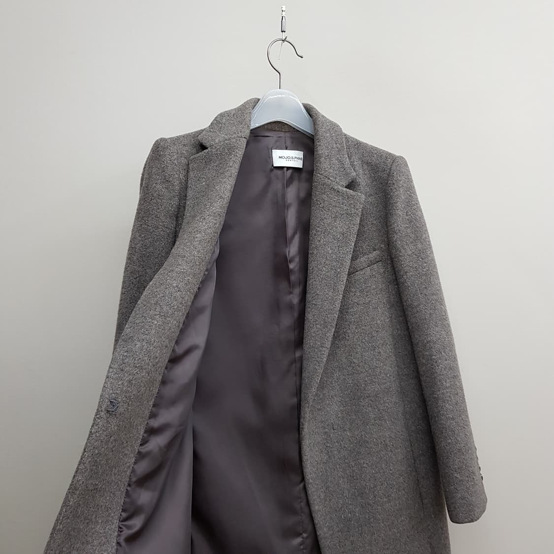 모조에스핀 캐시미어 블랜딩 클래식 울 롱 코트 55사이즈 상품이미지5