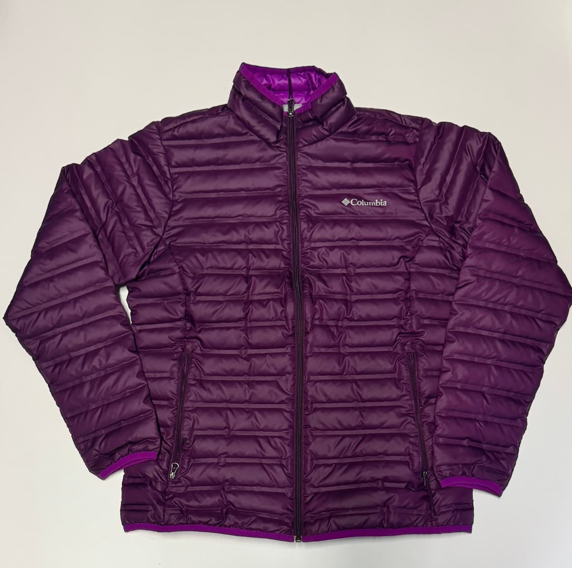 컬럼비아 덕 다운 퍼플 경량 패딩 자켓 M 남녀공용 상품이미지1