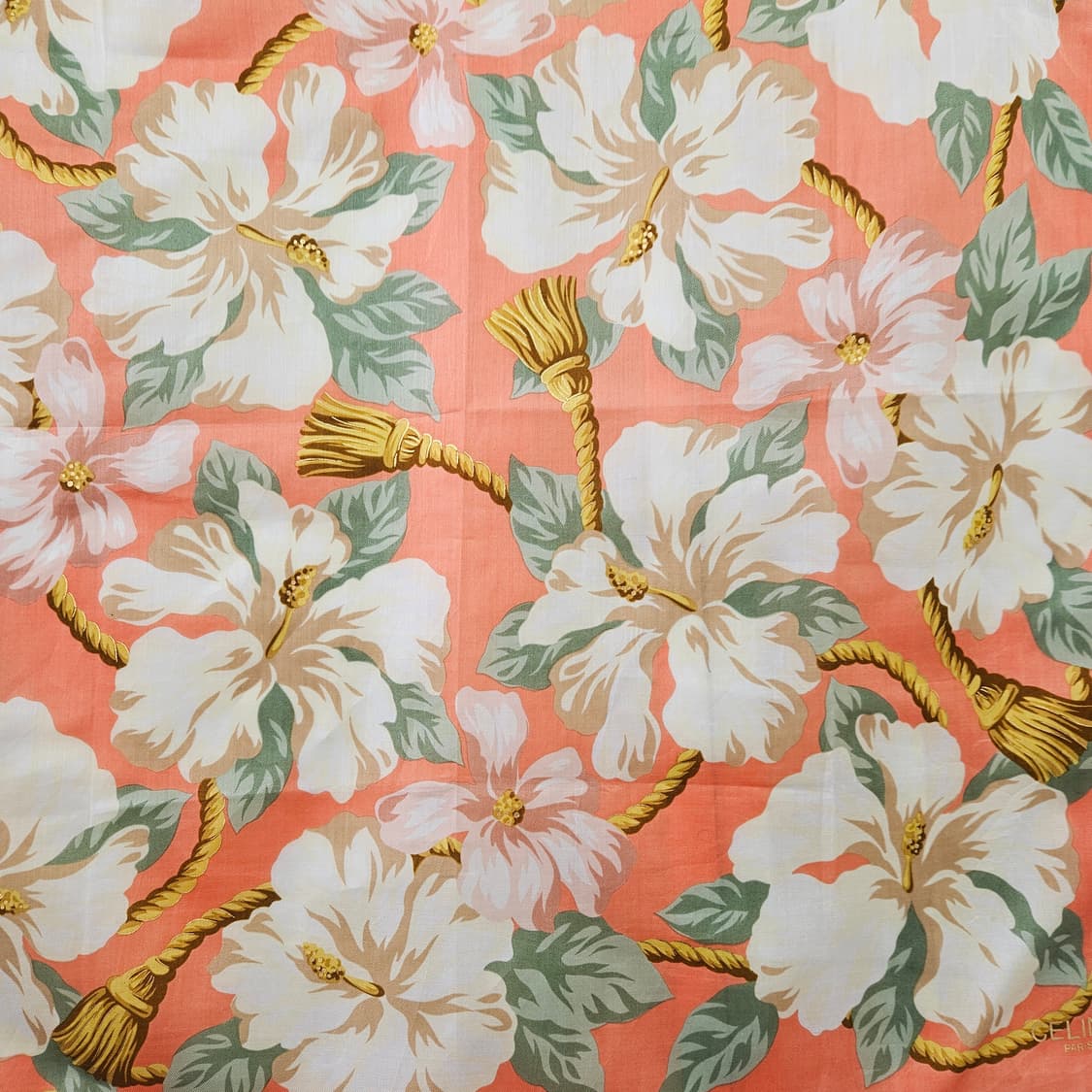 셀린느 오렌지 플라워 손수건 상품이미지5