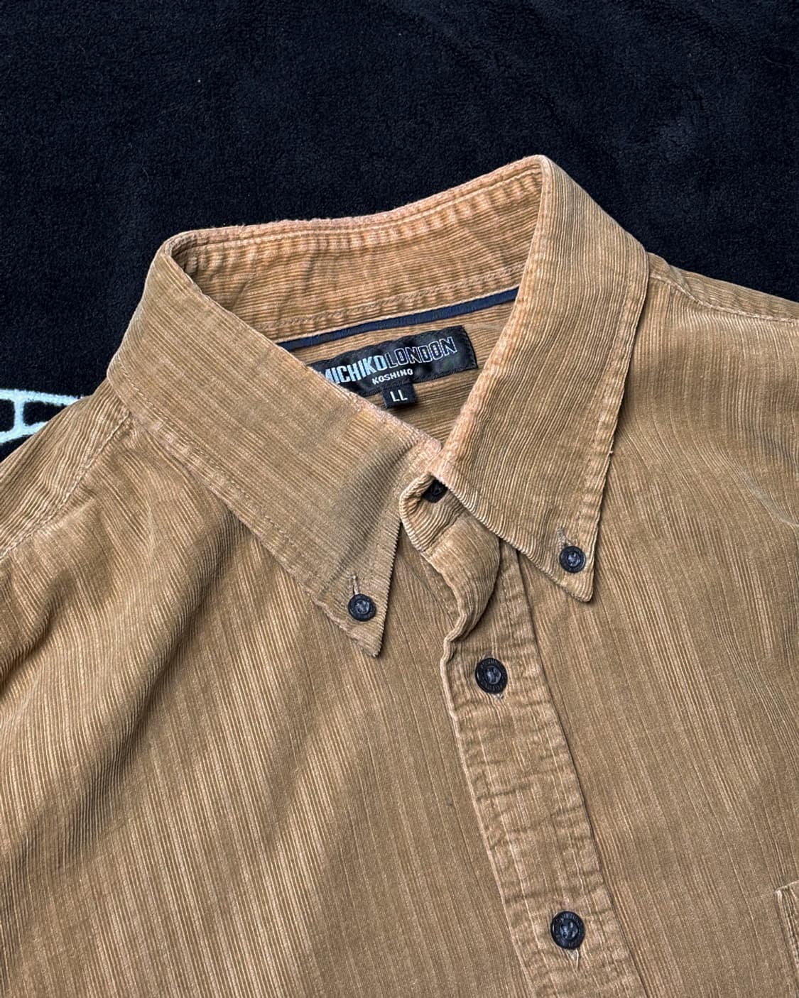 일본빈티지 MICHIKO LONDON 브라운 셔츠 상품이미지2