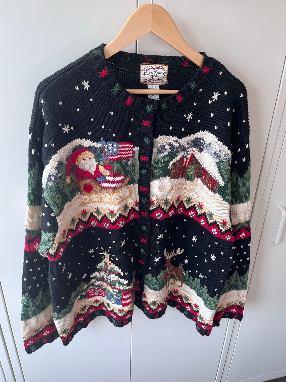 Heirloom collection 크리스마스 풍경 니트 가디건  상품이미지9